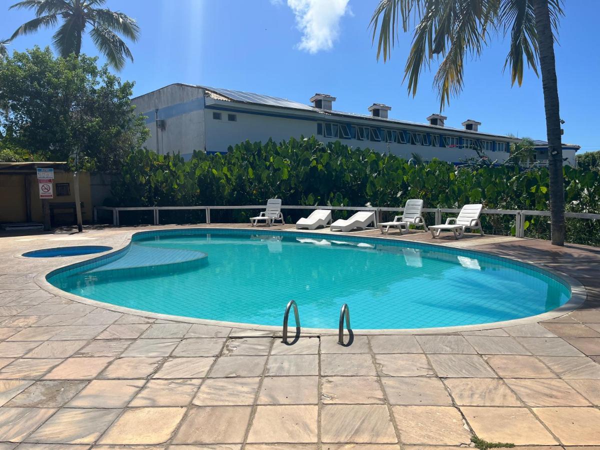 De Frente Pra Praia Apartamento Da Cris Taperapua - Condominio America Praia Flat Porto Seguro Kültér fotó